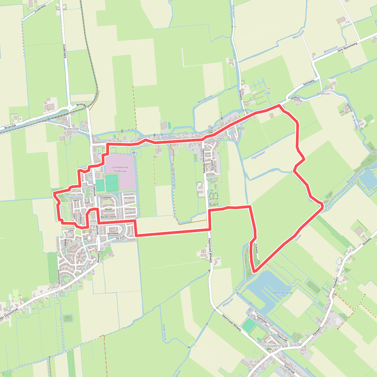 Gouw- en Welenroute (geel)