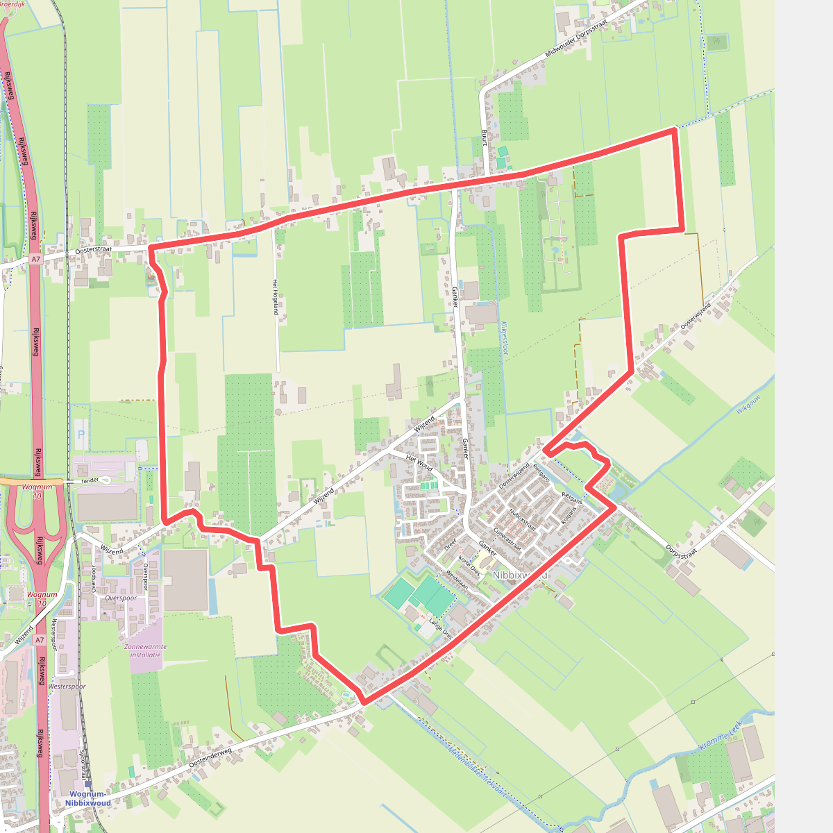 Benningbroekroute (oranje)