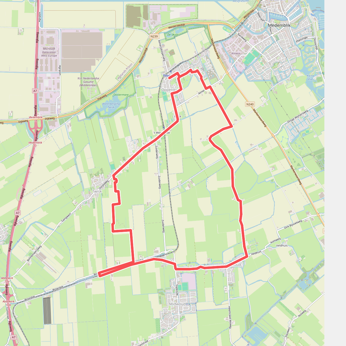 Broerdijkroute (zwart)