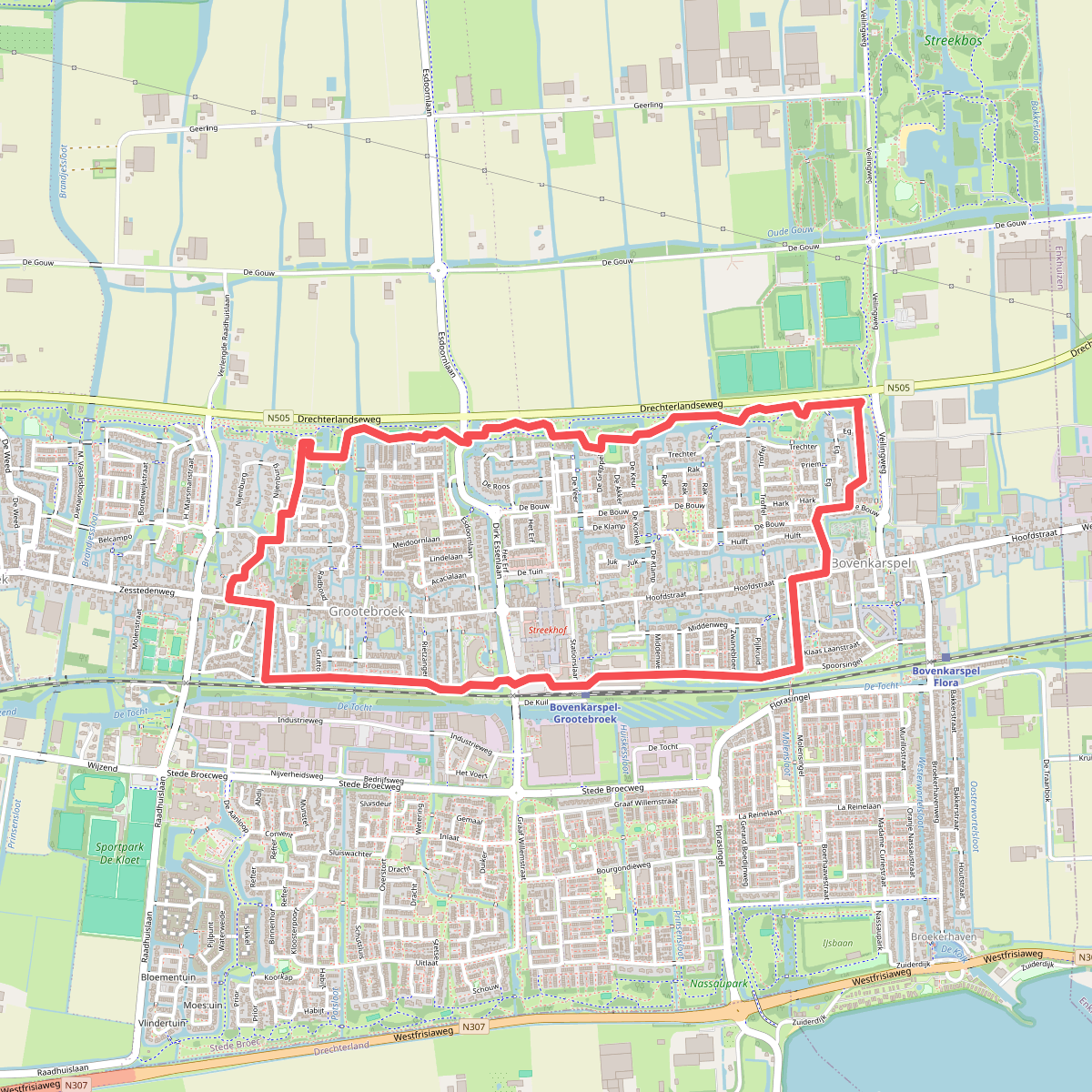Rondje  Stedebroec (blauw)