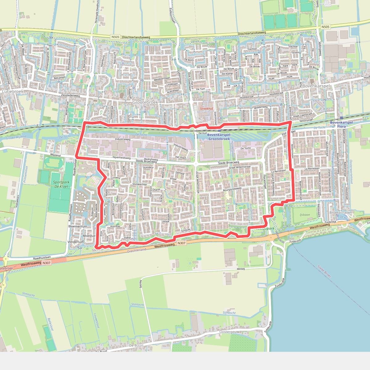 Princenhofroute (rood)