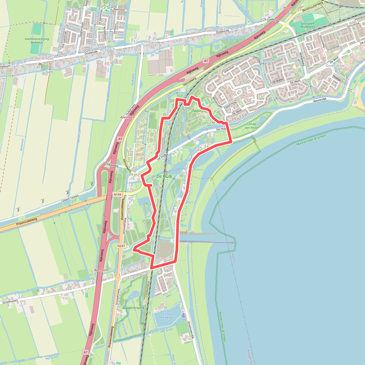 Hoornse Hoproute (blauw)