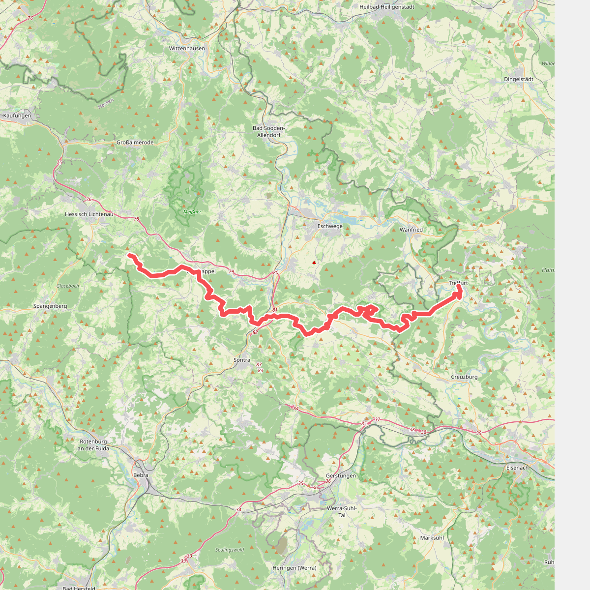 Barbarossaweg (Teilstück Reichenbach - Treffurt)