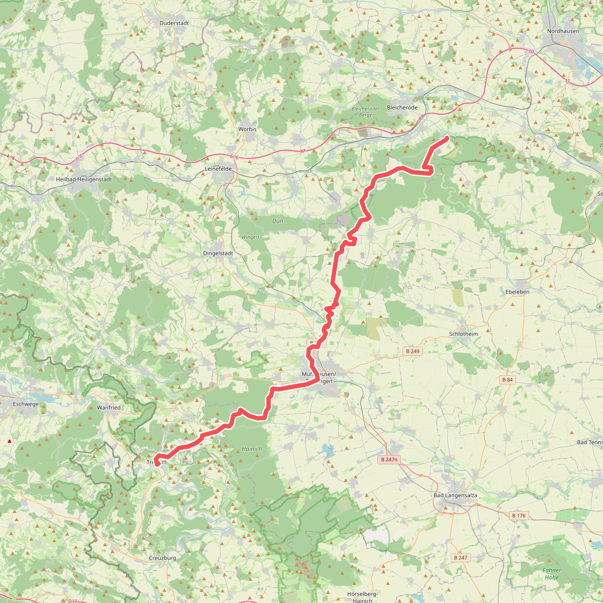 Barbarossaweg (Teilstück Treffurt - Friedrichslohra)