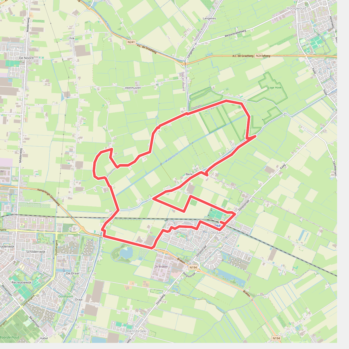 Berkermeerroute (oranje)
