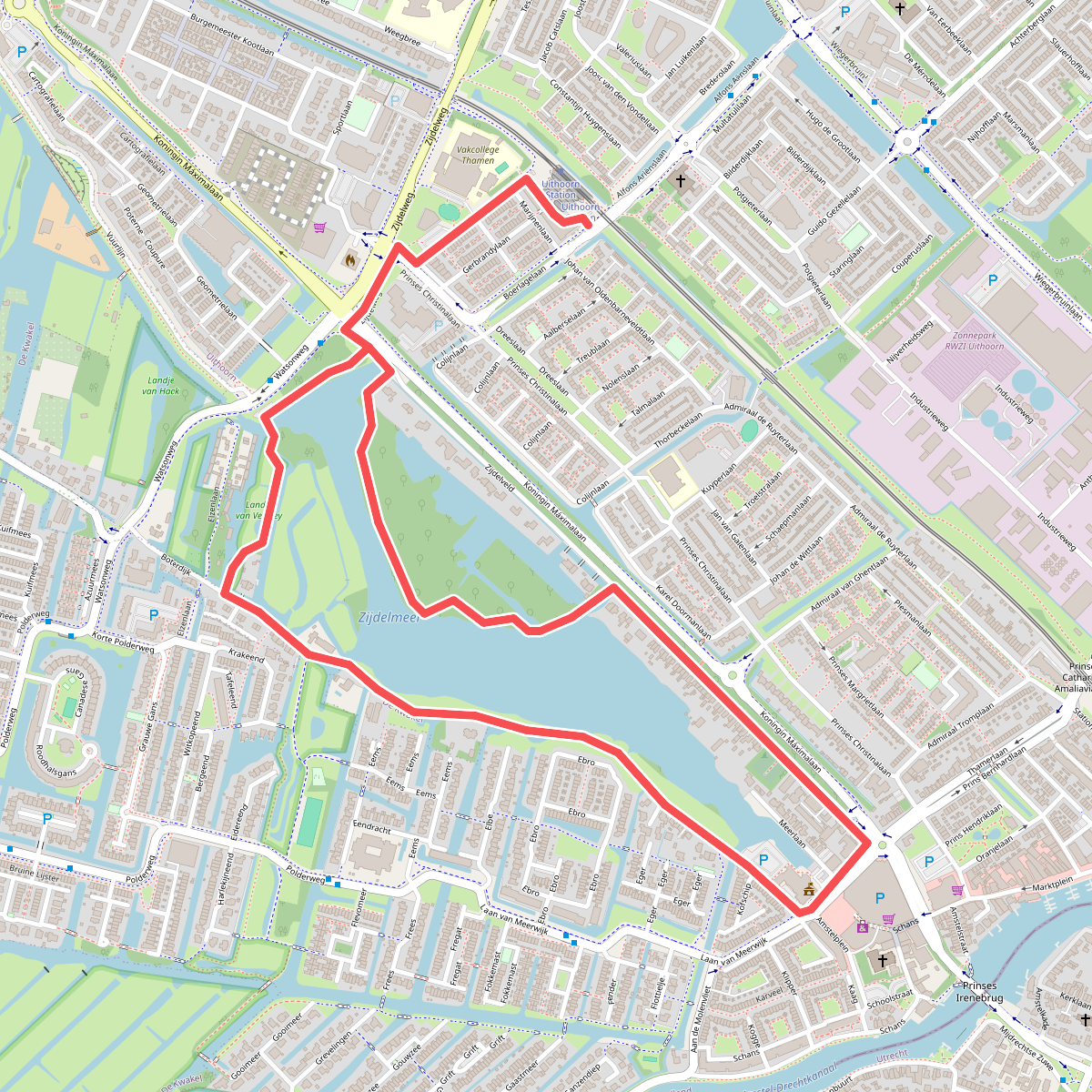 Rondje Zijdelmeer (groen)