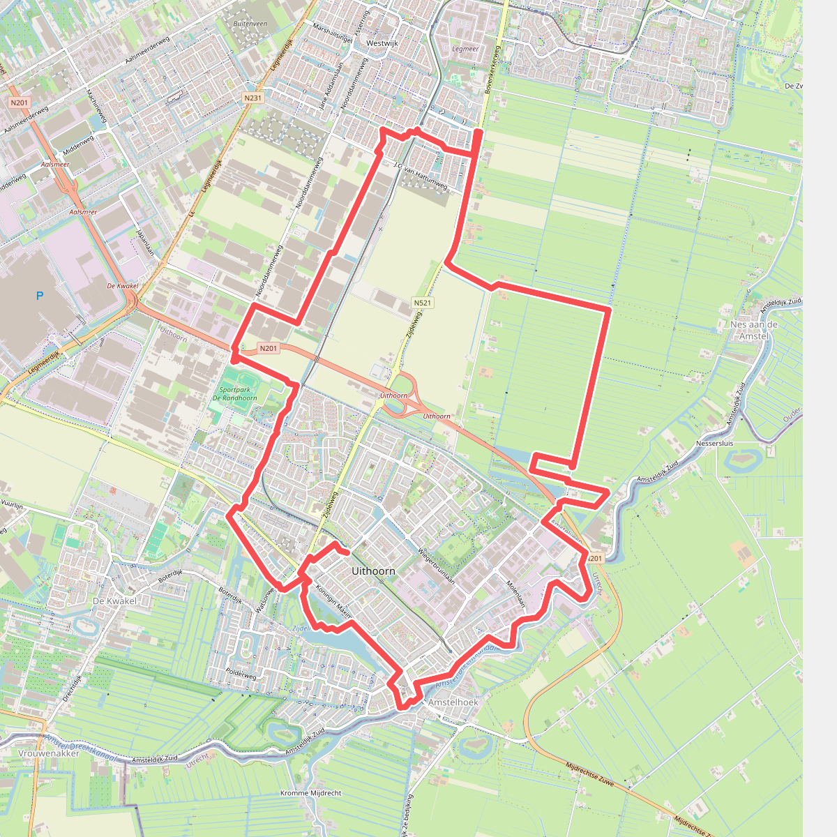 Polderspoorpad (zwart)