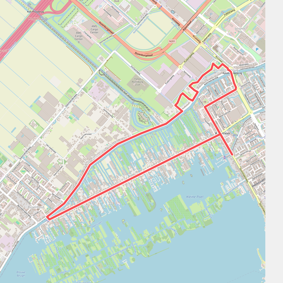 Rondje Rijsenhout (blauw)