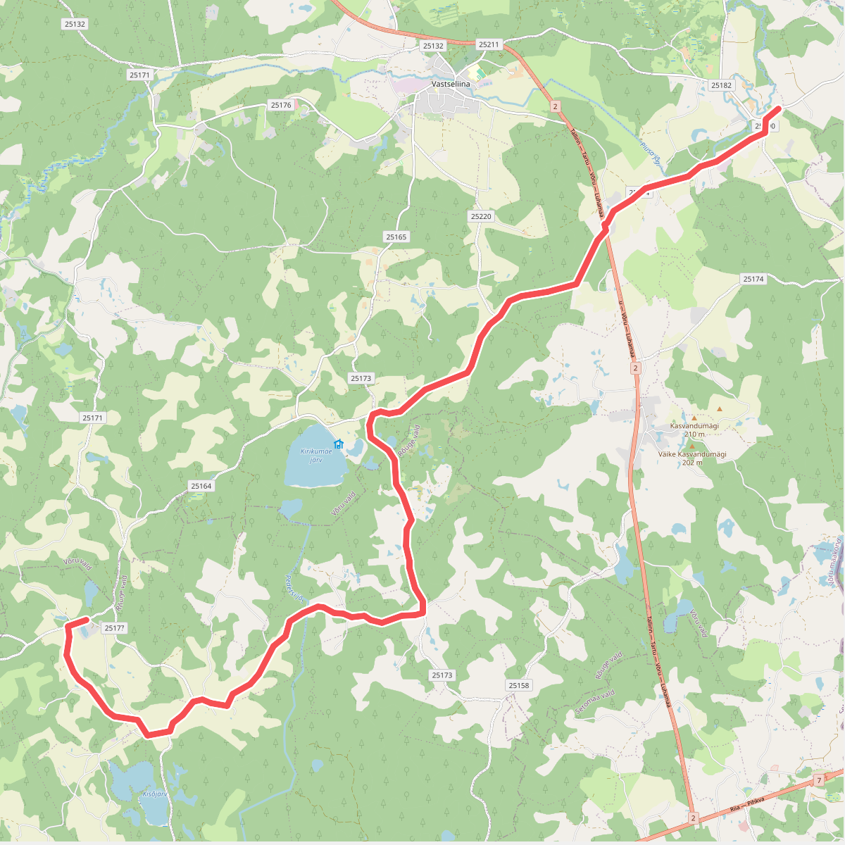 E11 section 18: Tsiistre‒Vana-Vastseliina
