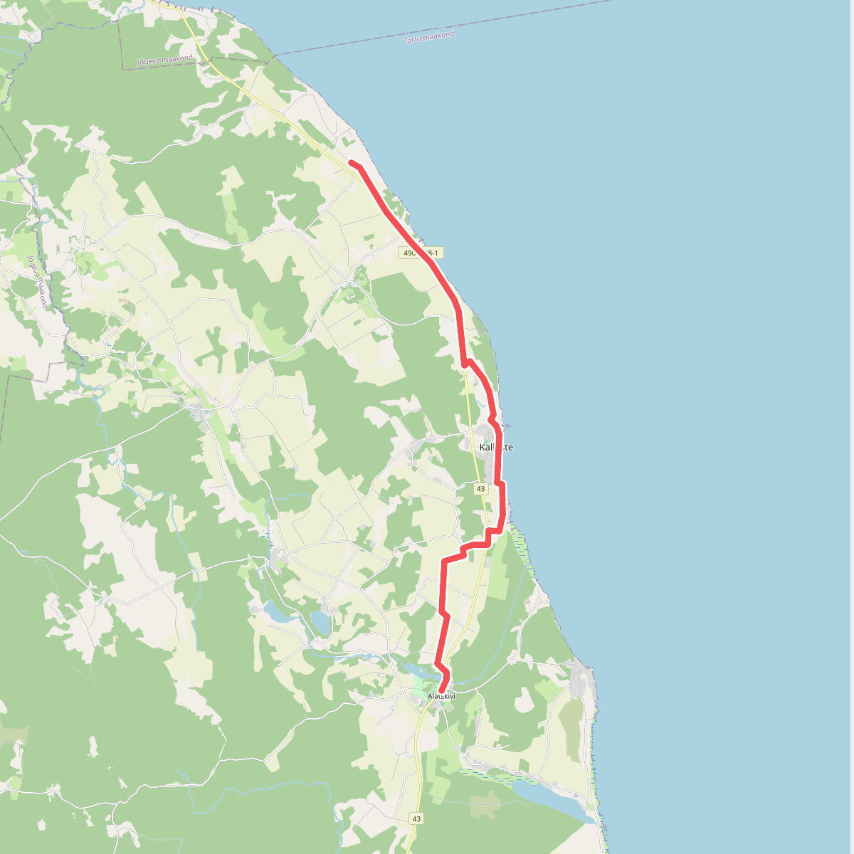 E11 section 27: Alatskivi‒Rannamõisa