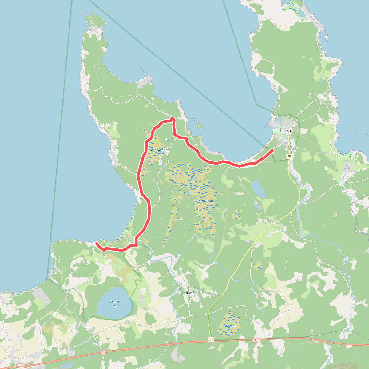 E11 section 45: Loksa‒Tsitre