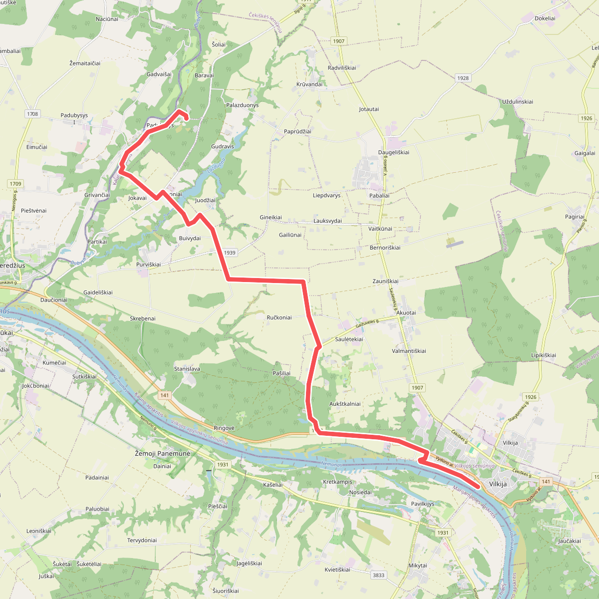 E11 section 67: Vilkija – Padubysys