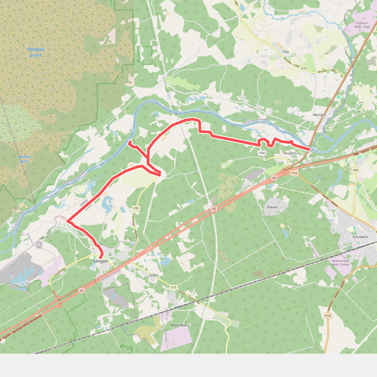 E11 section 03: Vangaži – Rāmkalni
