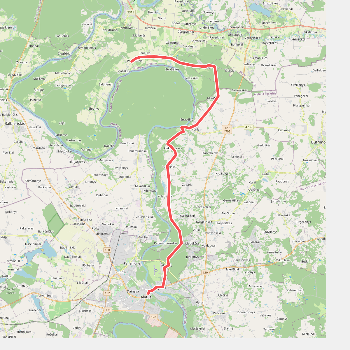 E11 section 58: Alytus – Panemunis