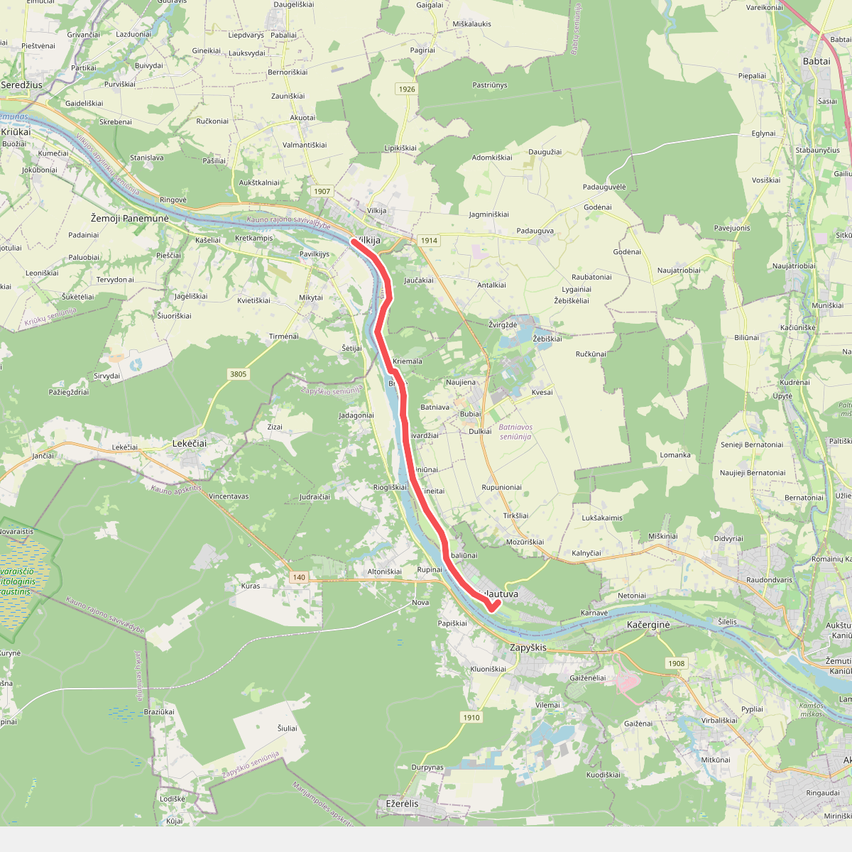 E11 section 66: Kulautuva – Vilkija