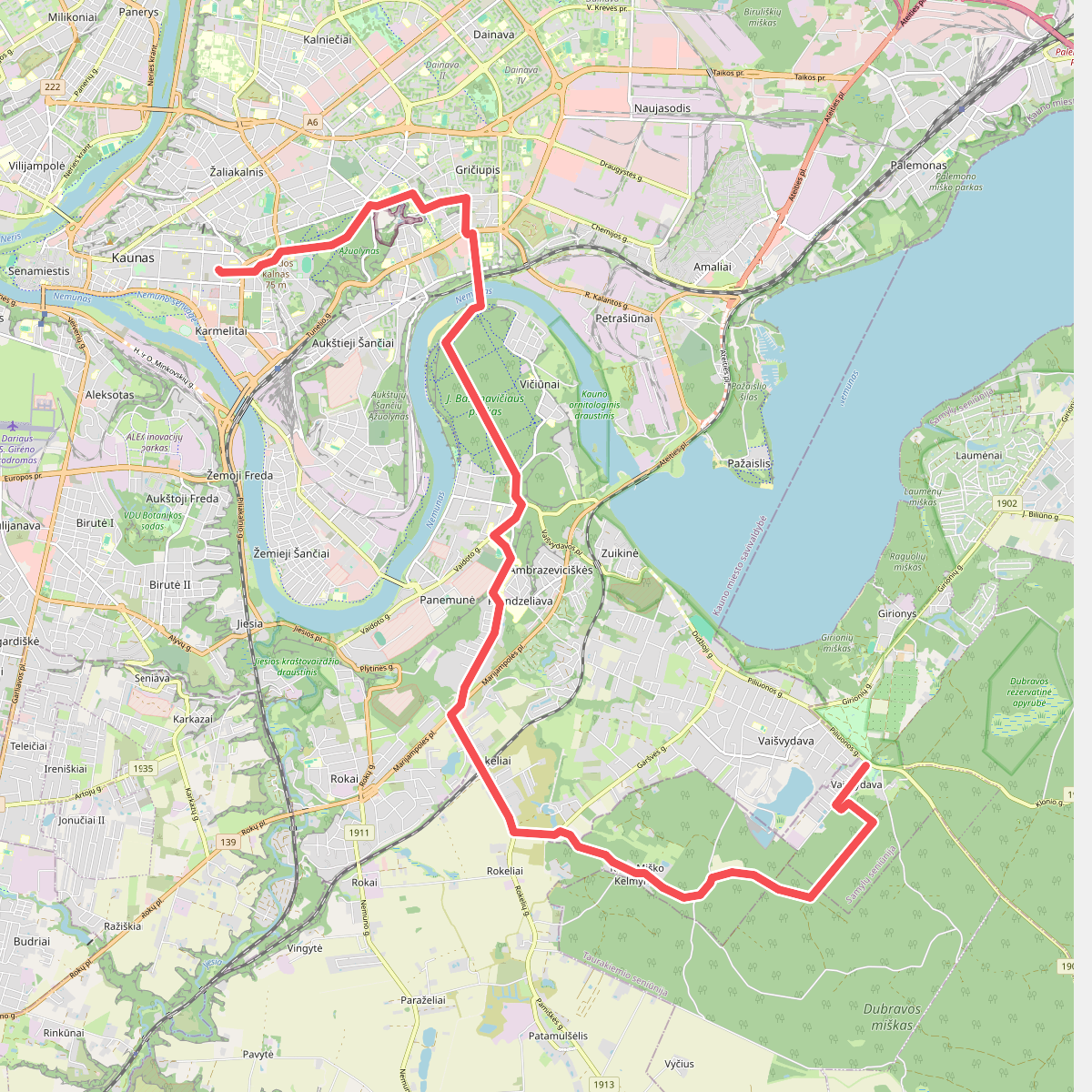 E11 section 63: Vaišvydava – Kaunas