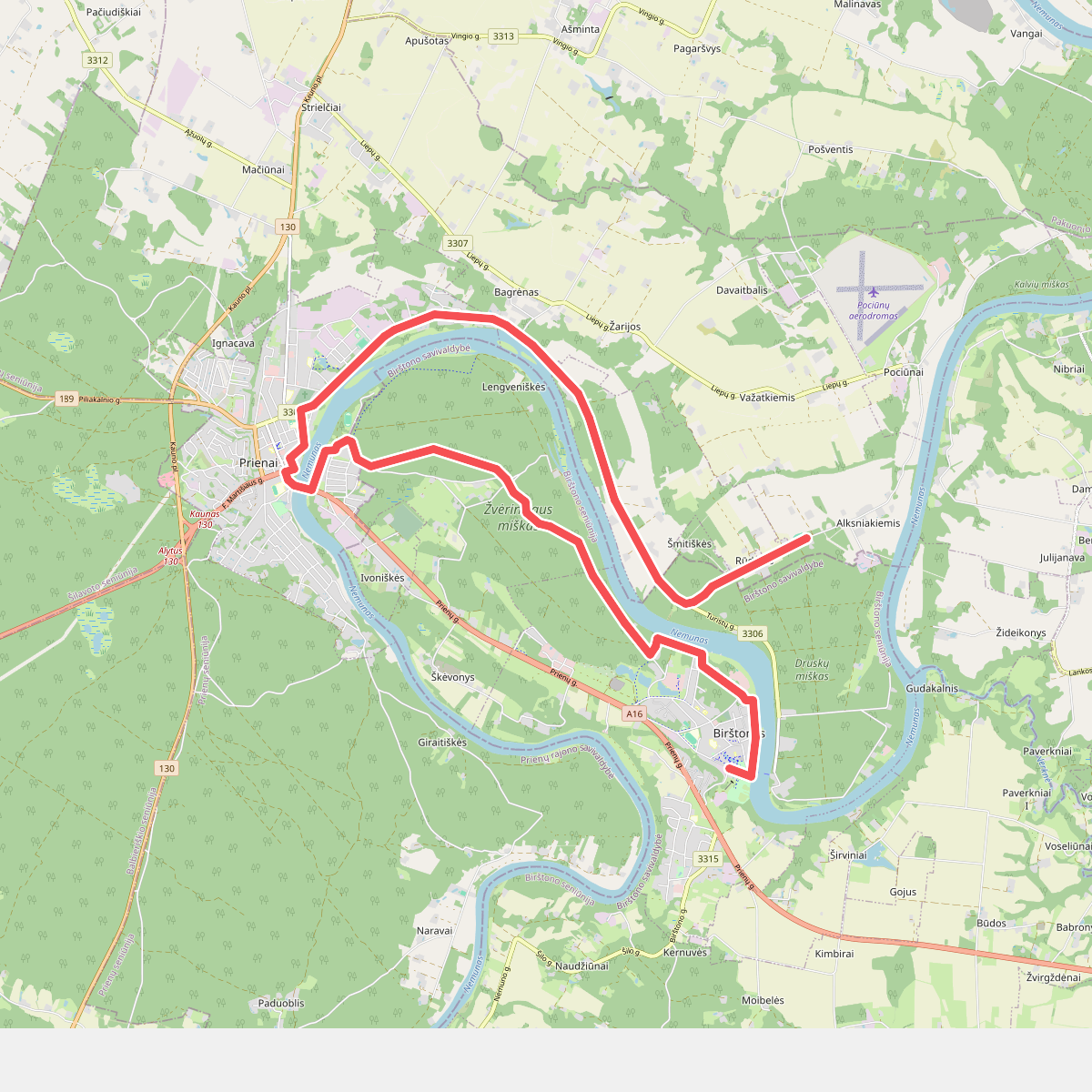 E11 section 60: Birštonas – Alksniakiemis