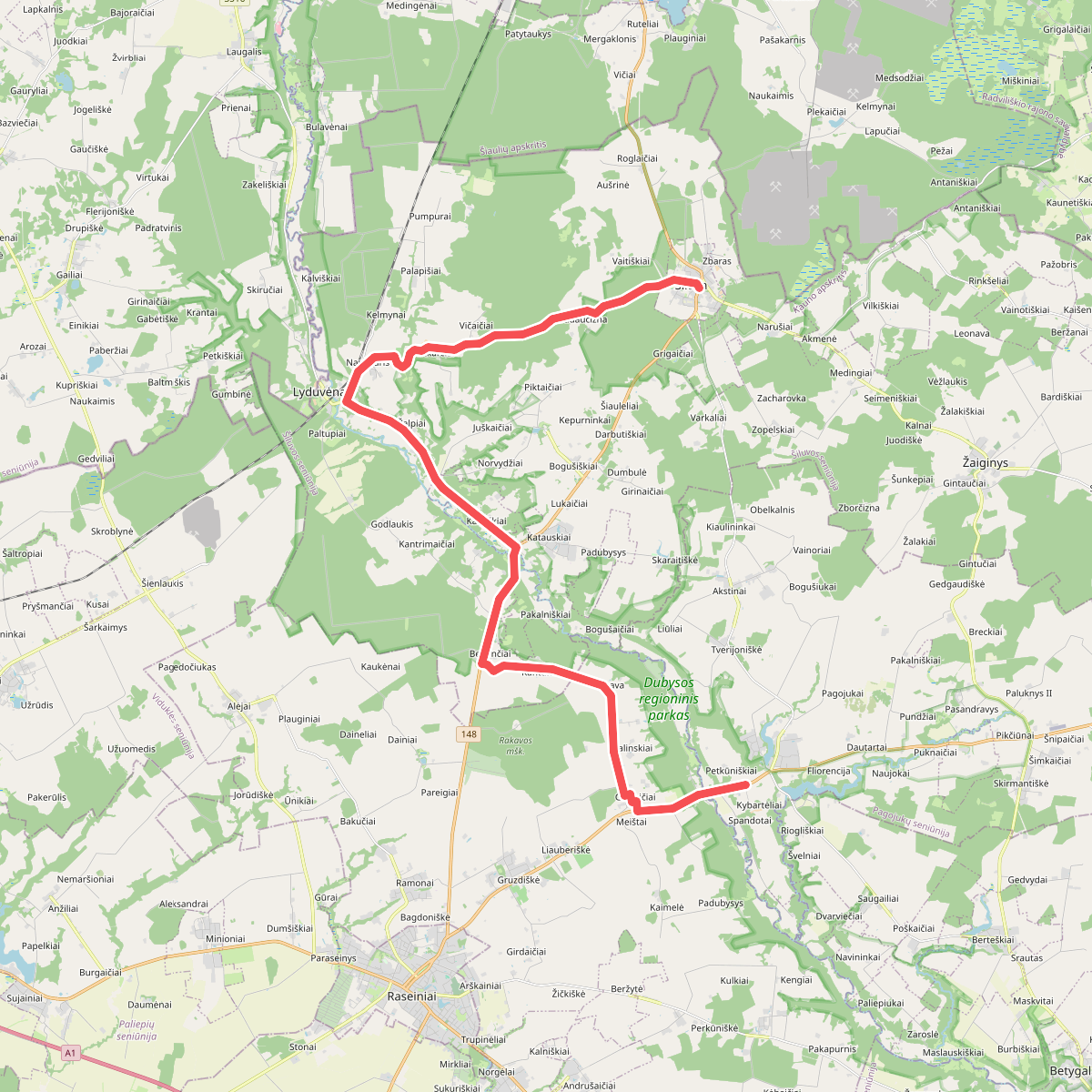 E11 section 70: Kaulakiai – Šiluva