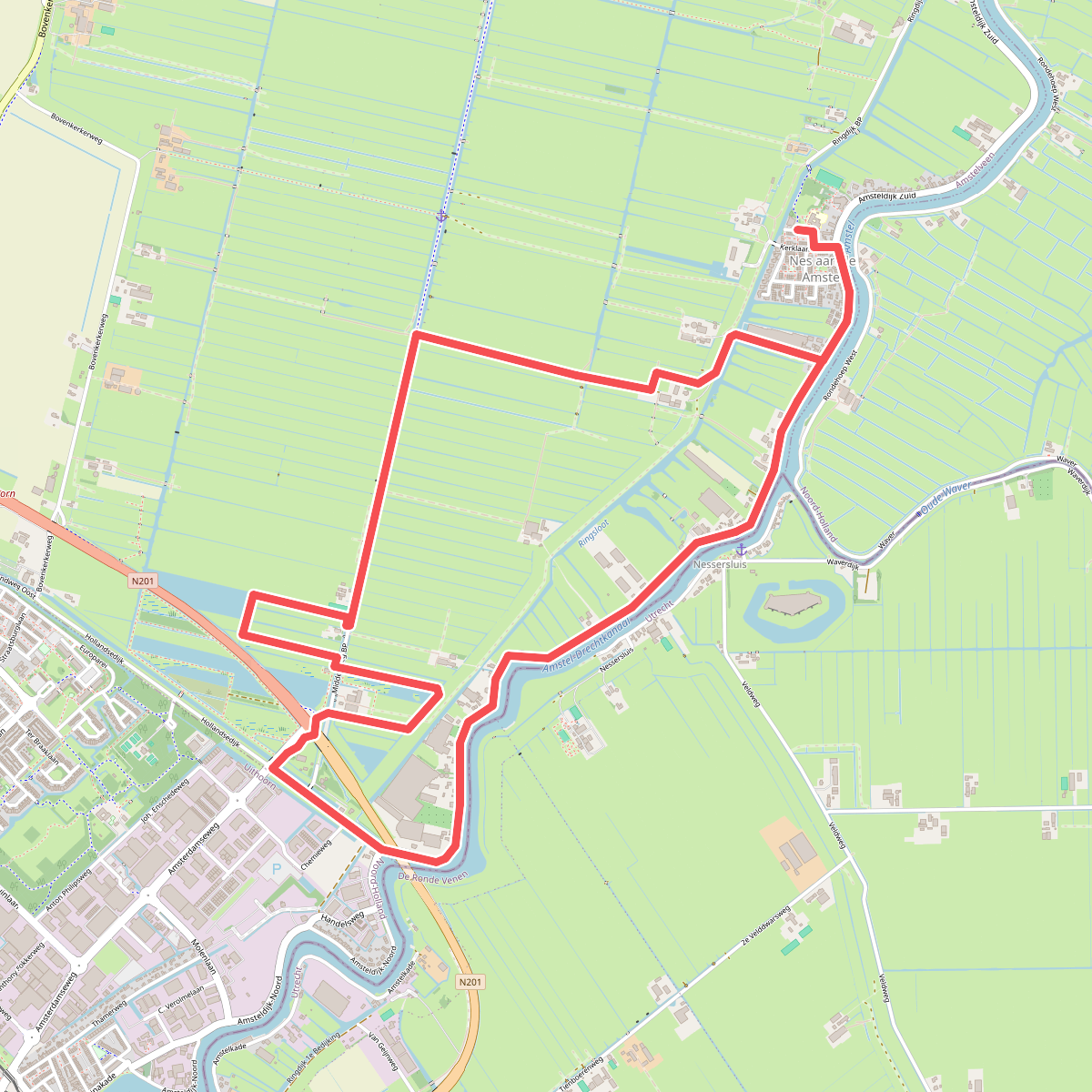 Hollandse Dijkroute (blauw)