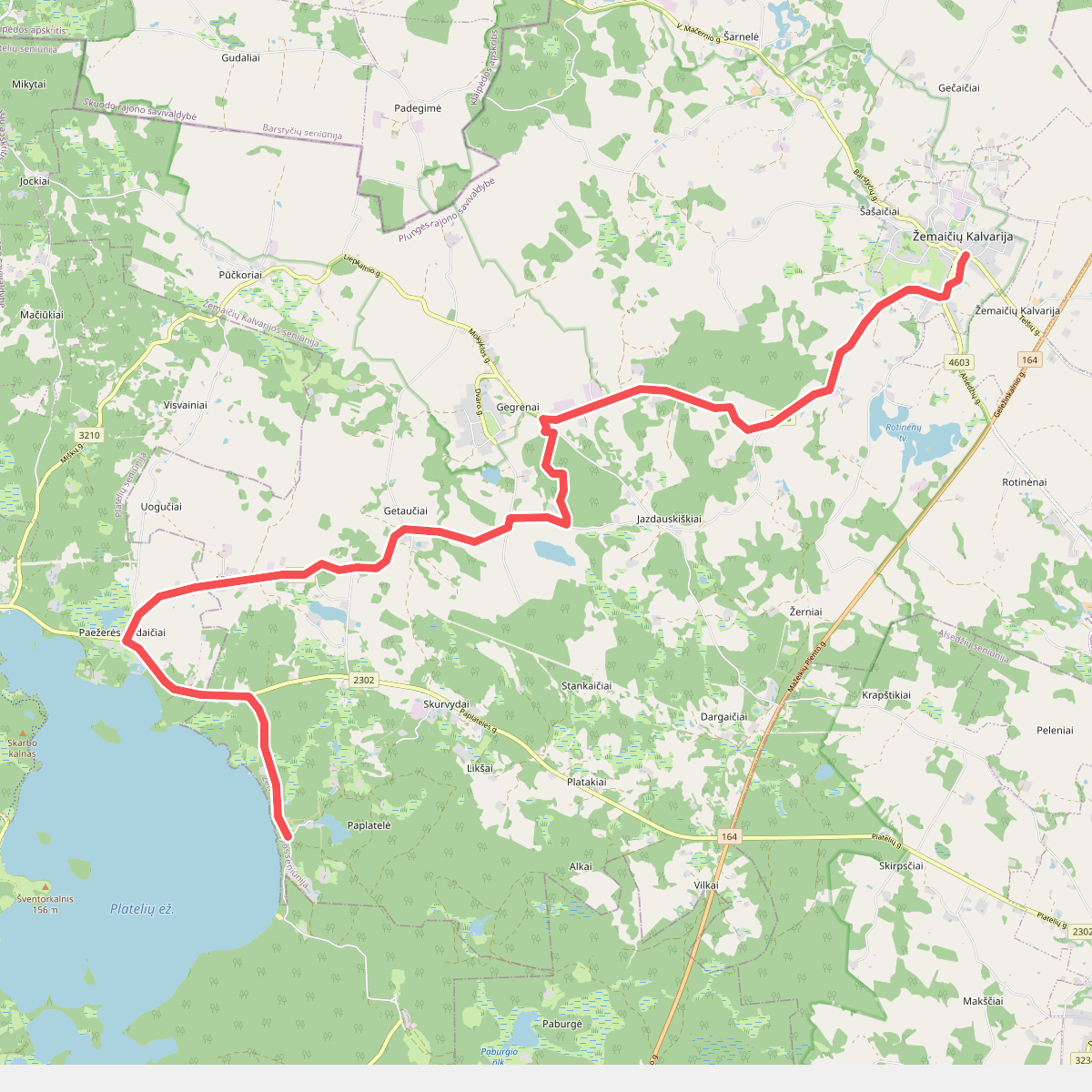 E11 section 82: Kalvarija – Paplatelė