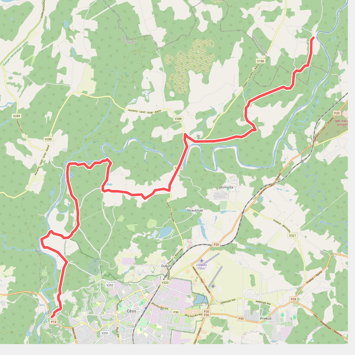 E11 section 07: Cēsis - Caunītes
