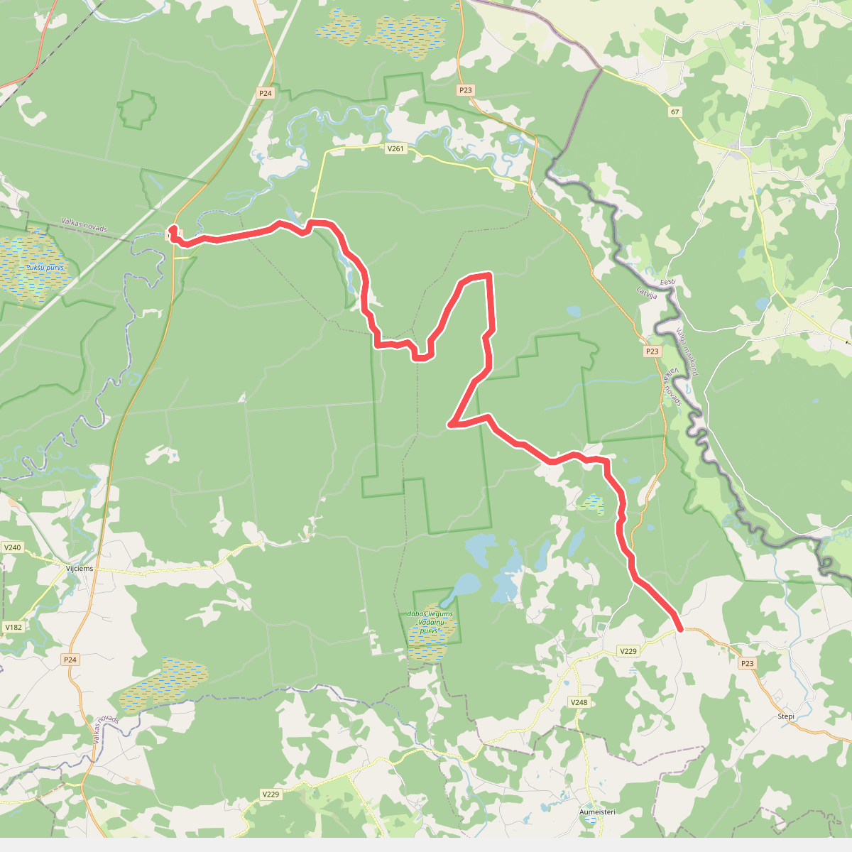 E11 section 11: Spicu tilts - Zaķi