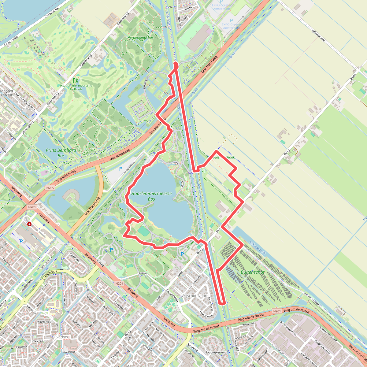 Plesmanroute (oranje)