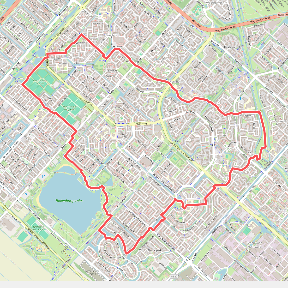 Groene Wijkenroute (oranje)