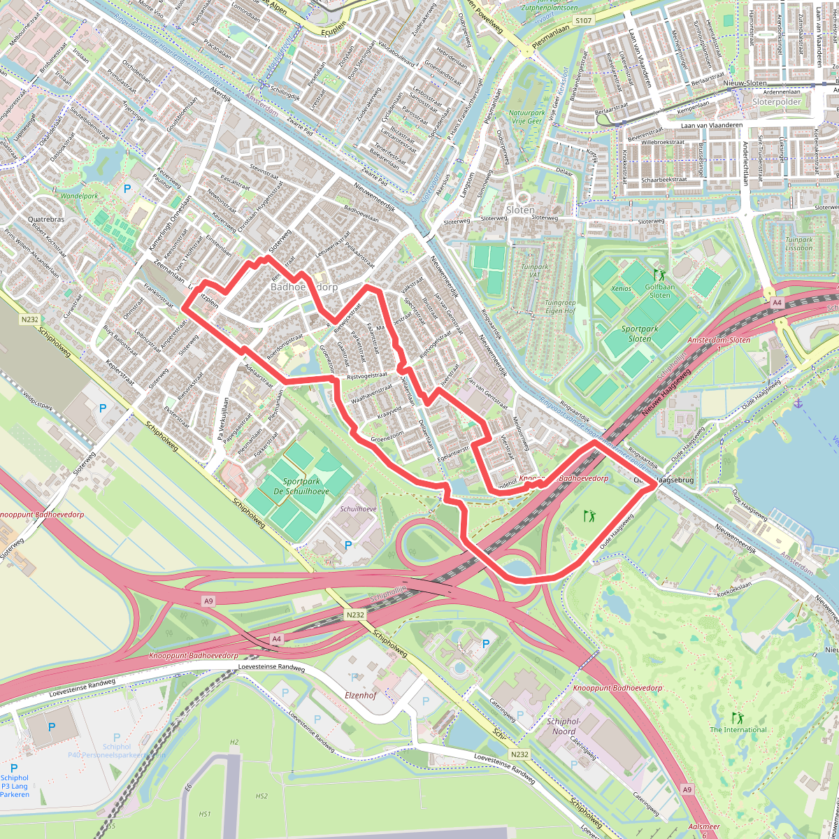Rondje Nieuwemeer (groen)