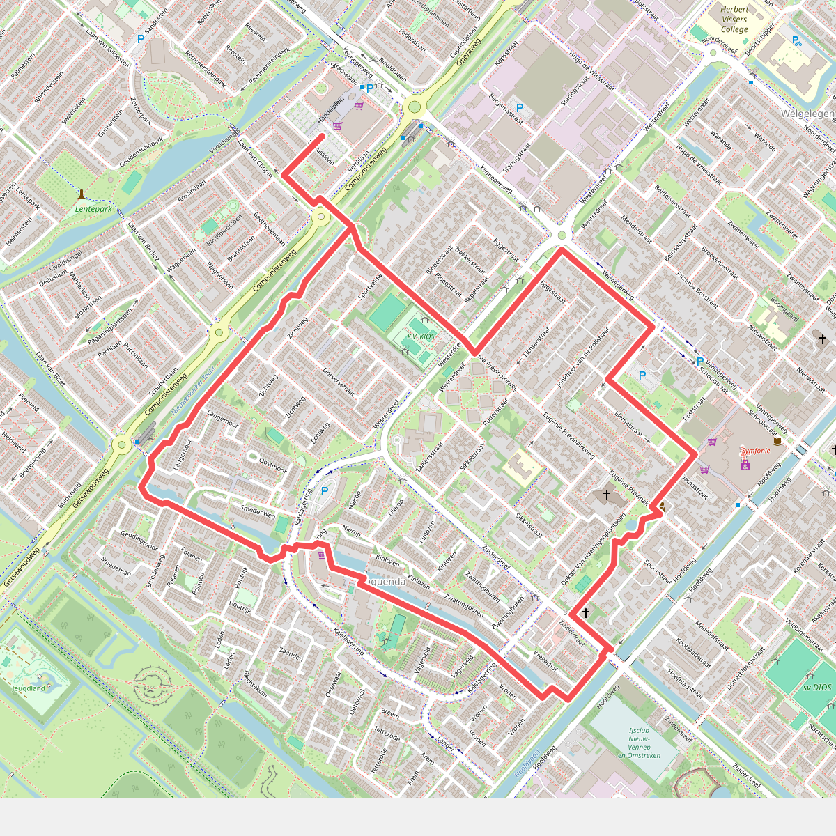Ommetje Nieuwe Kom (blauw)