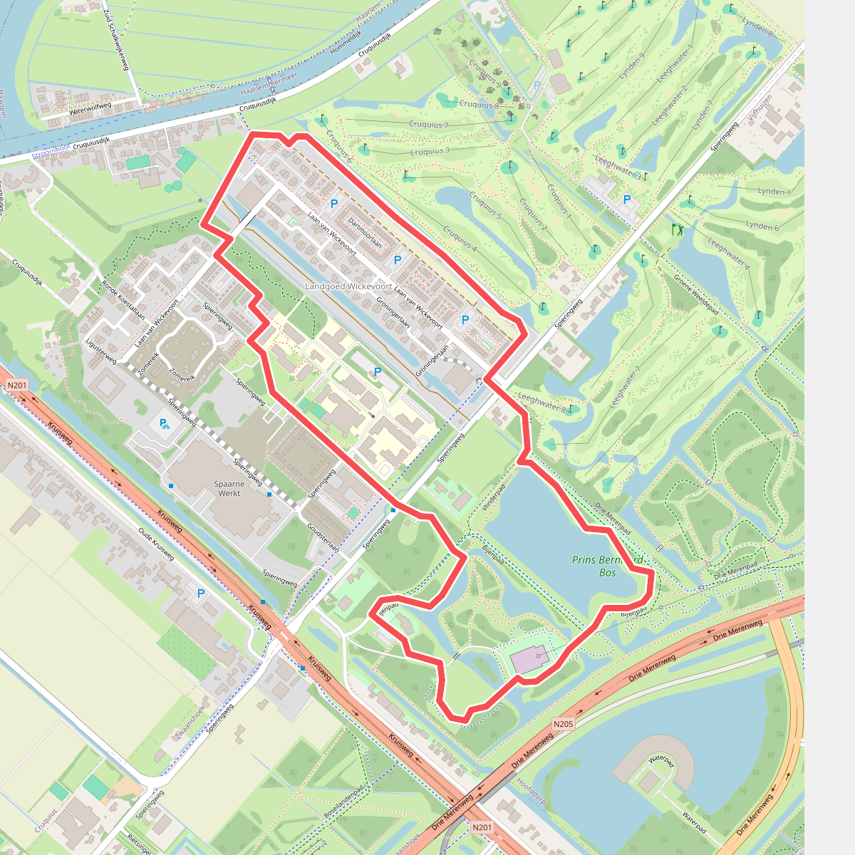 Cruquiusroute (blauw)