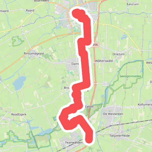 Dokkum Diepswal - Kûkherne · Friese Woudenpad etappe 3
