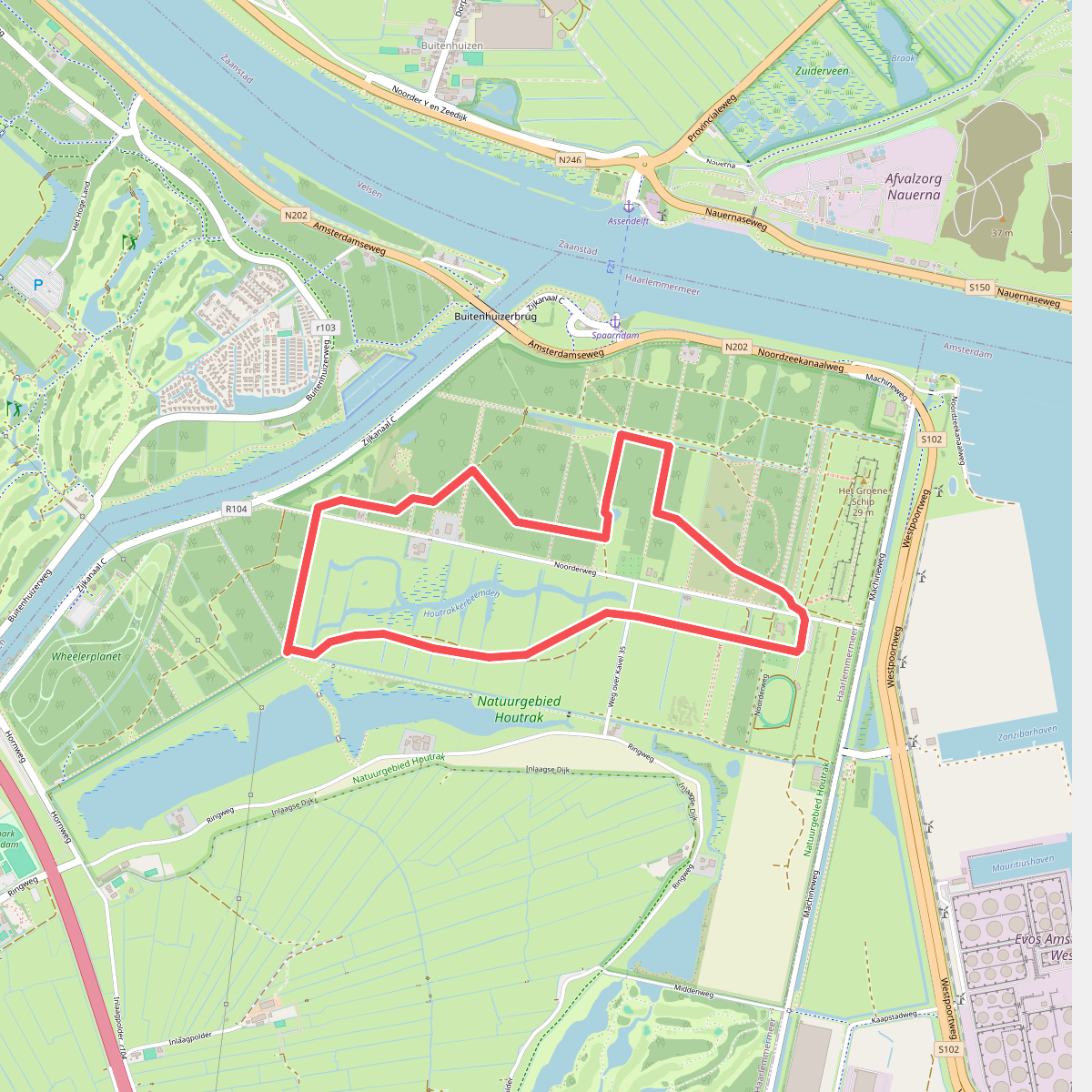 Rondje Houtrakkerbeemden (geel)