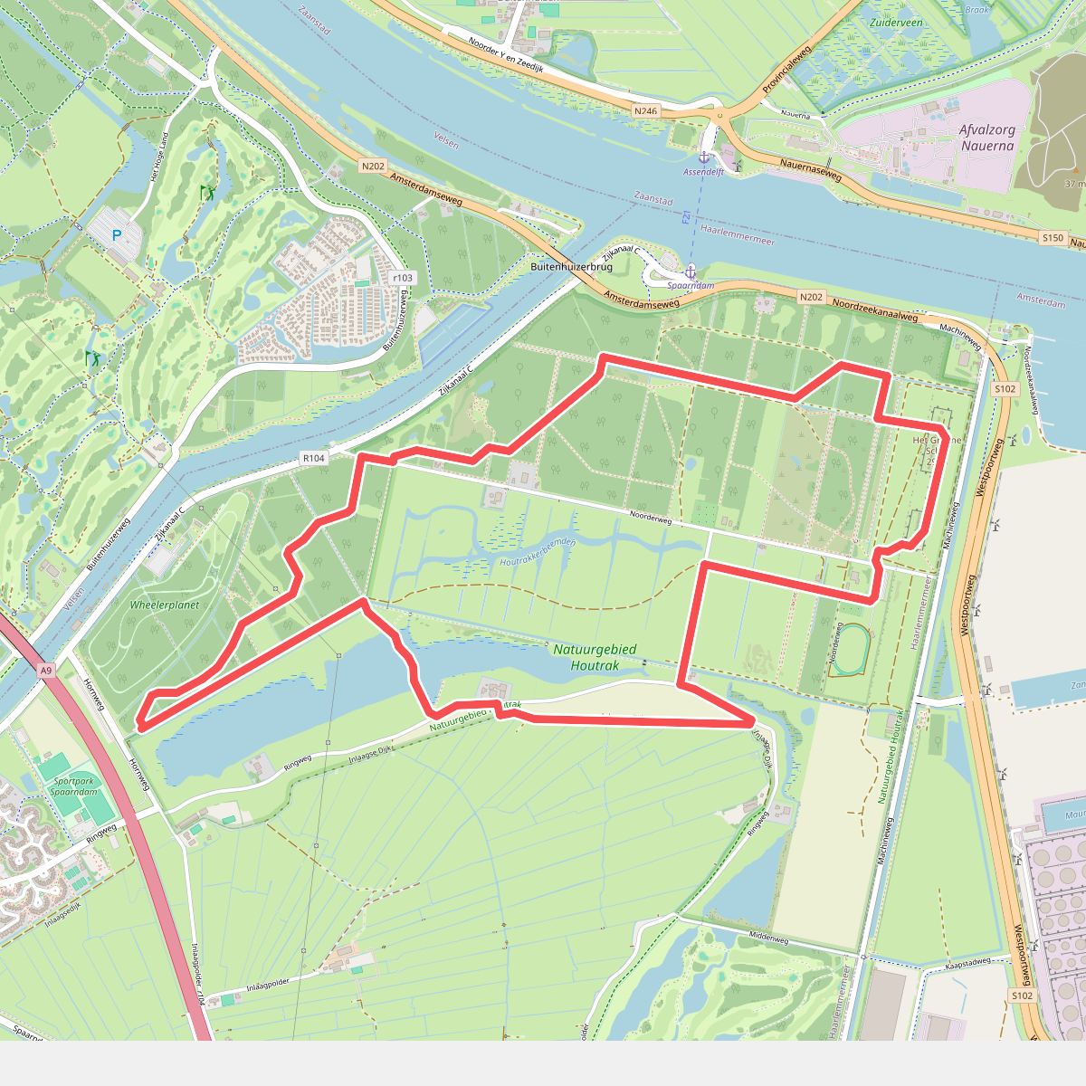Westhoffroute (blauw)