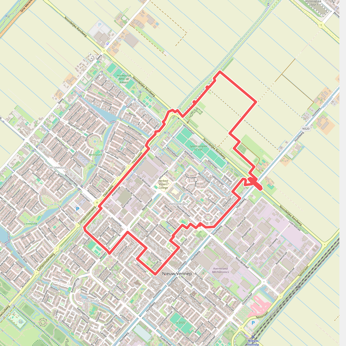 Calatravaroute (zwart)