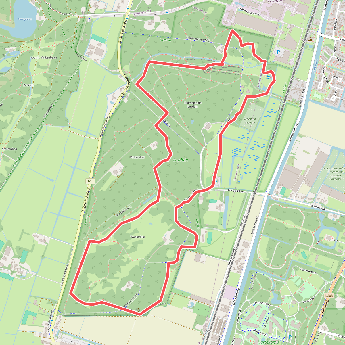 Leyduinroute (rood)