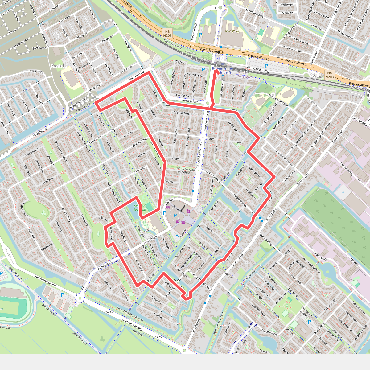 Ommetje Saendelft (rood)