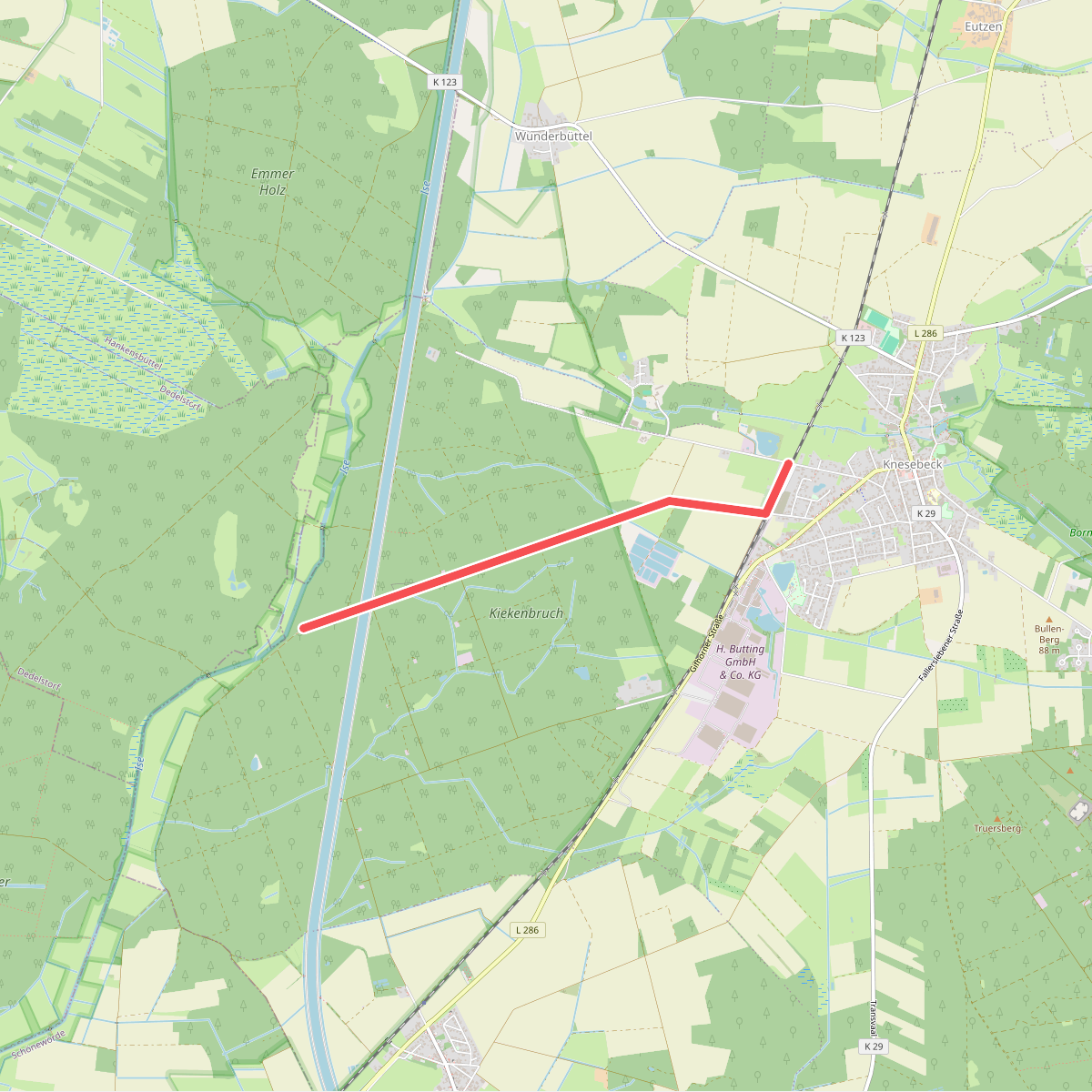 Wanderweg zum Isetal