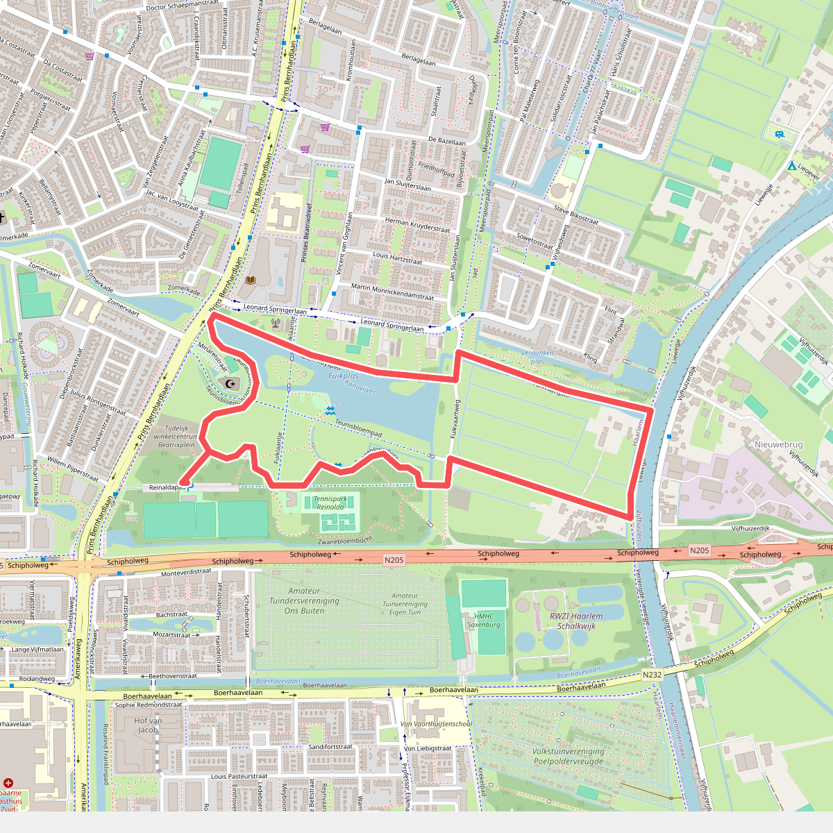 Ommetje Zwanebloembocht (rood) 