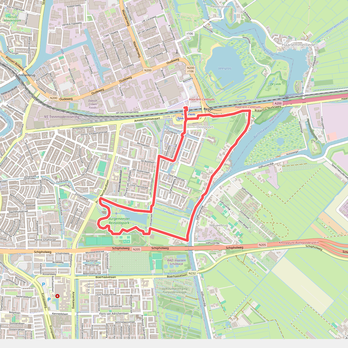 Fuikplasroute (groen)