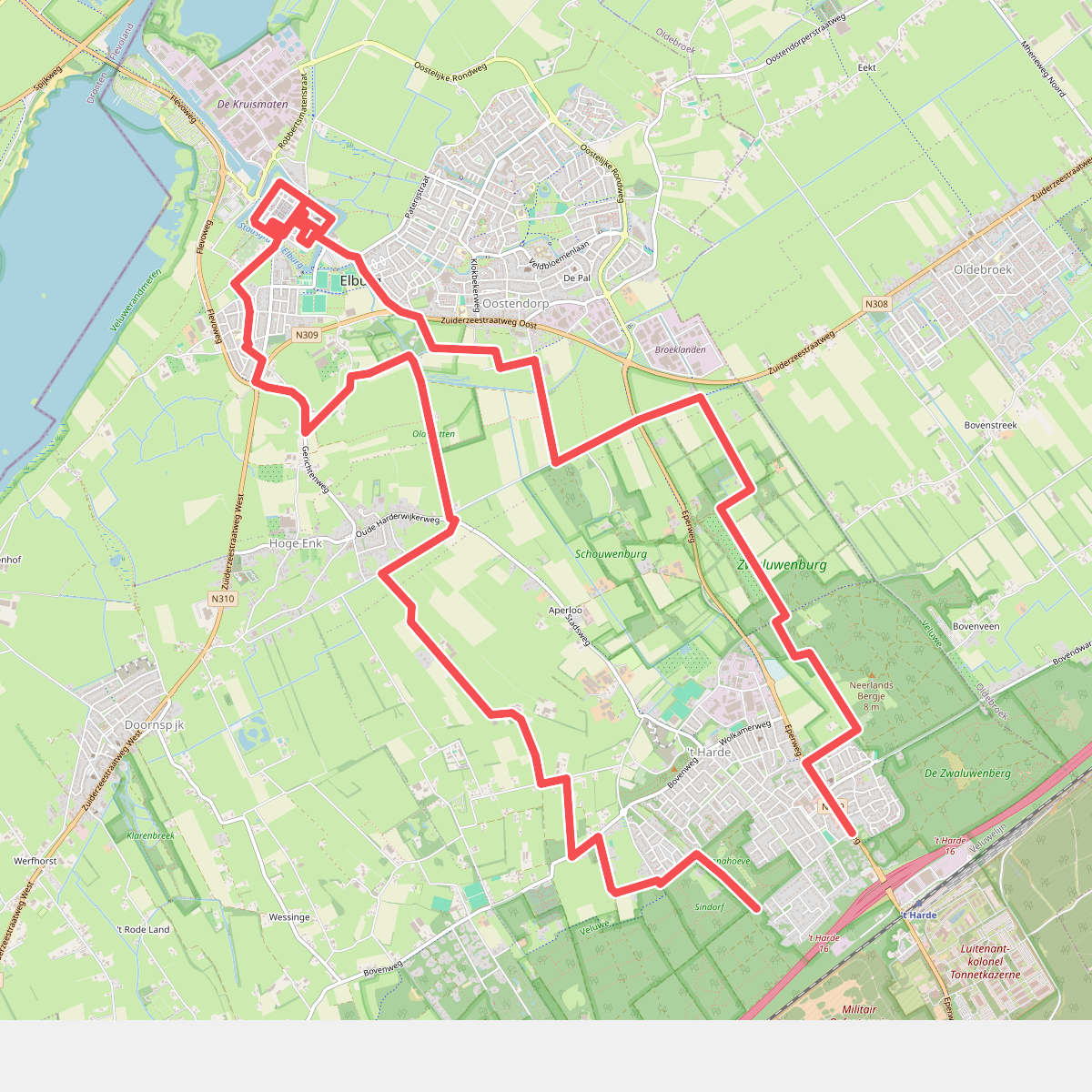 Station 't Harde - Elburg · Westerborkpad etappe 16