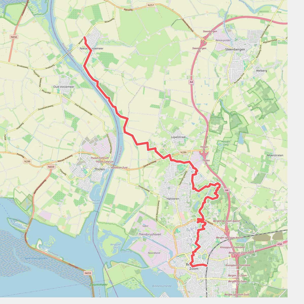 GR 5 NL - 7 - Nieuw Vossemeer-Bergen op Zoom