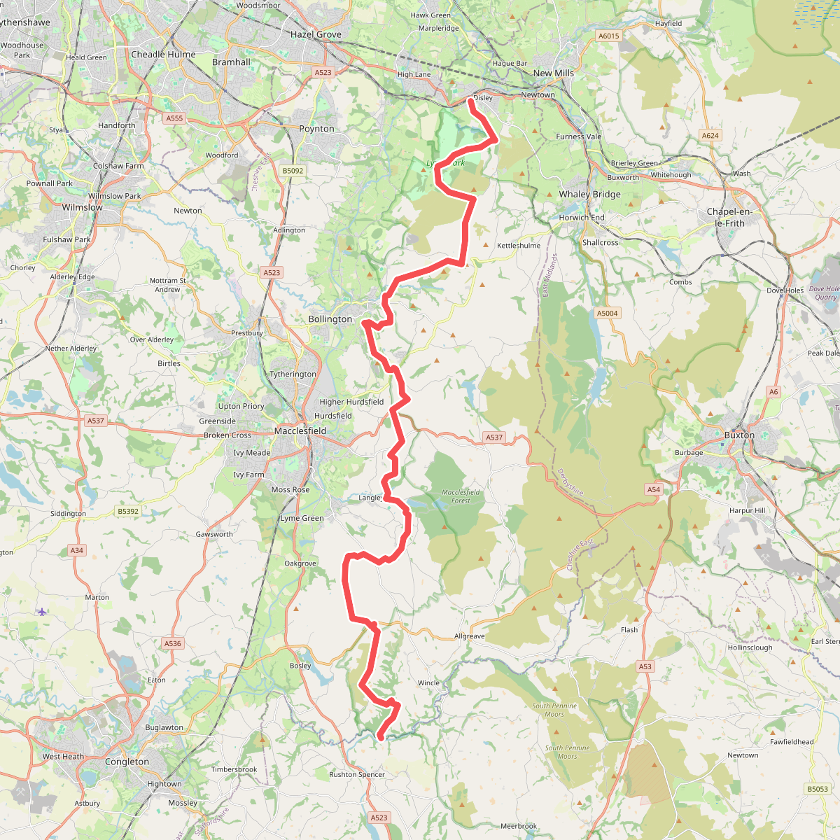 Gritstone Trail (Disley - River Dane)