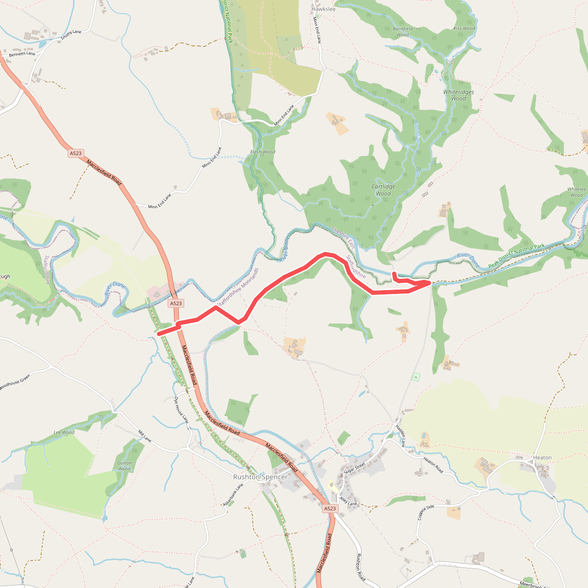 Gritstone Trail (River Dane - Rushton Spencer)
