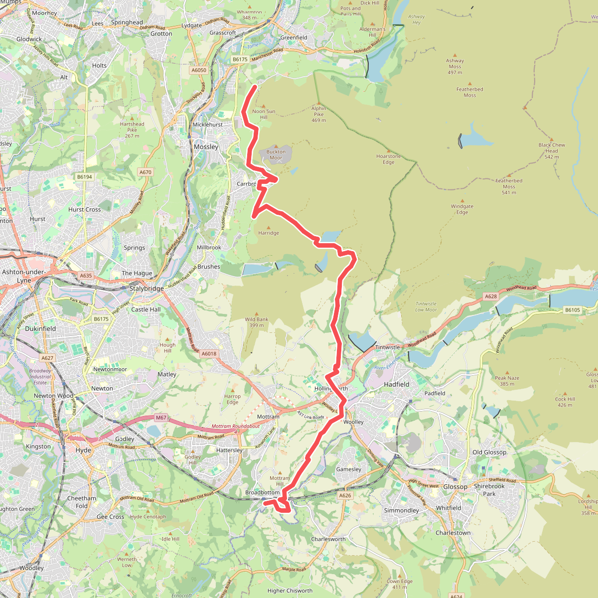 Tameside Trail (East - Broadbottom to Mossley)