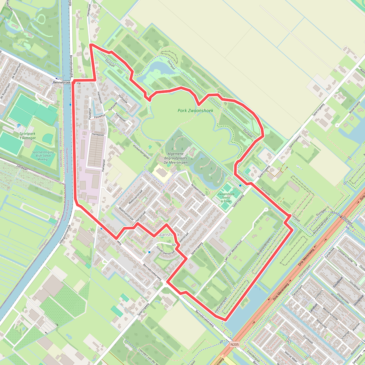 Zwanenroute (groen) 