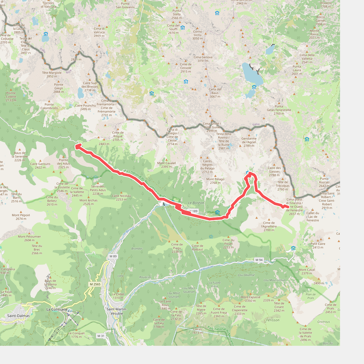 Col de Salèse - Pas des Ladres