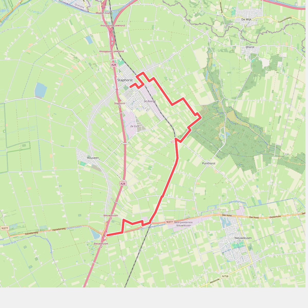 Lichtmis - Staphorst · Westerborkpad etappe 21
