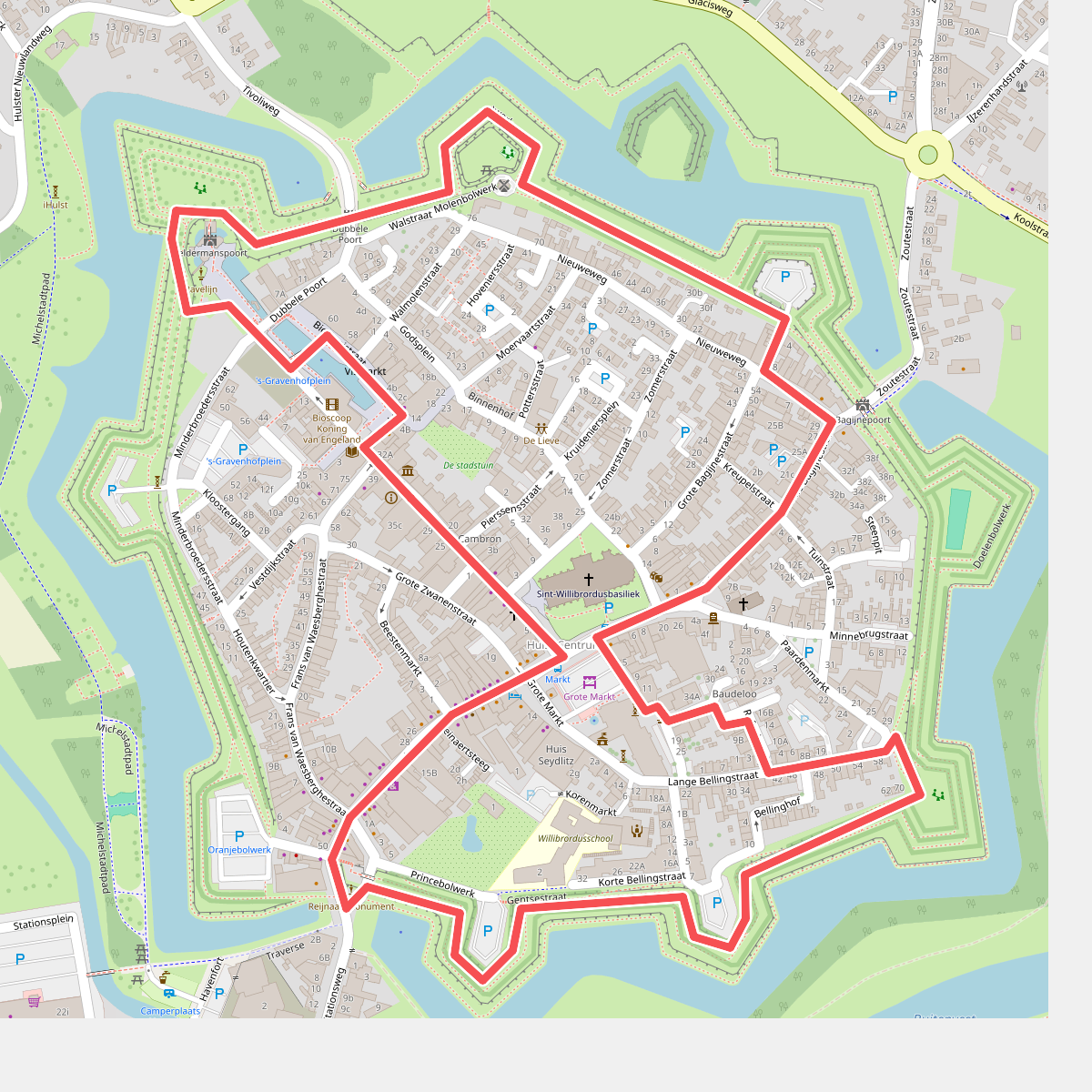 Wandelen door vestingstad Hulst