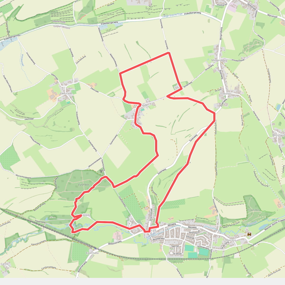 7 Summits Eyserbos-wandelroute